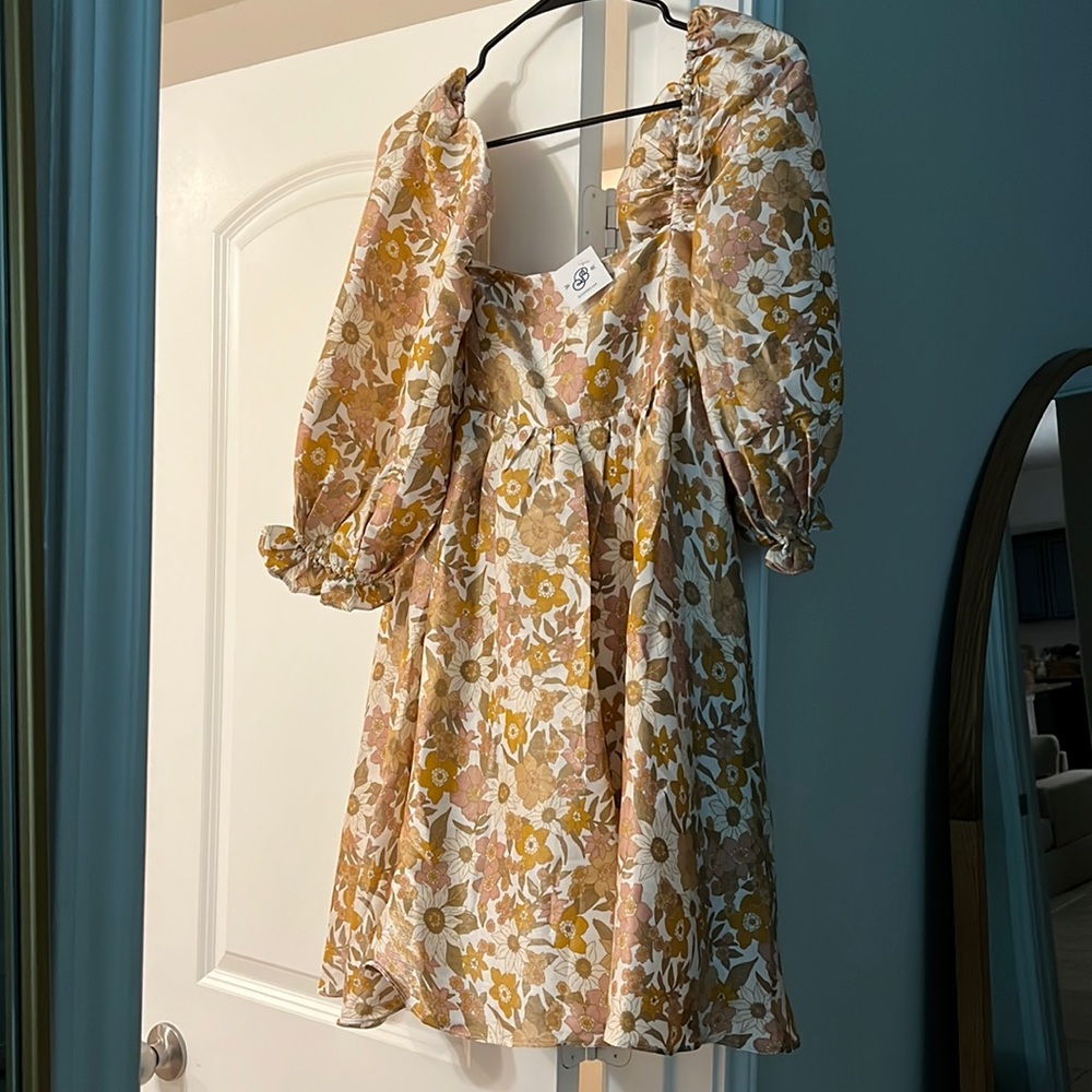 Floral baby doll dress